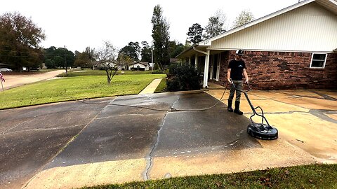 Elderly Couple STUNNED when I MELTED the dirt right off their driveway