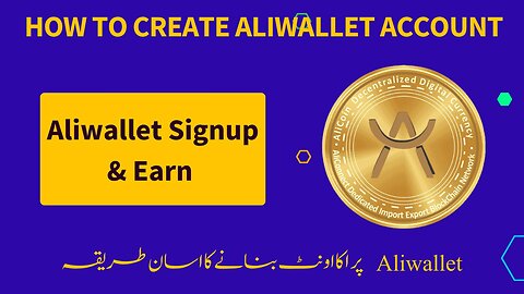 How to signup In Aliwallet for passive earning