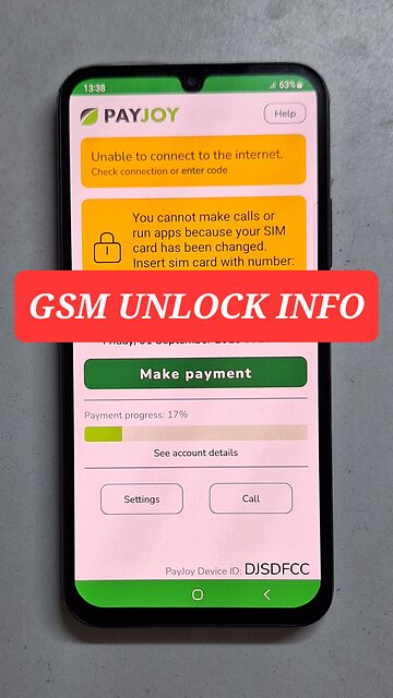 Samsung A34 A346E PayJoy Lock & MDM Lock Remove Done BY GSM UNLOCK INFO