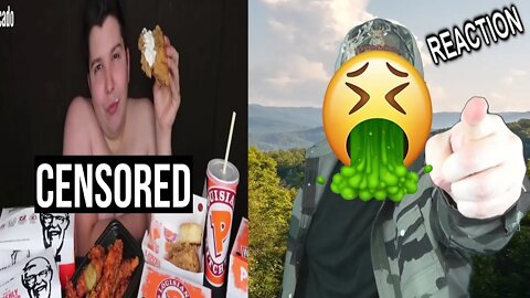 Nikocado Avocado (mukbanger) Being Gross For Over 1 Minute REACTION!!! (BBT)