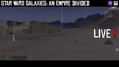 Thursday Night Star Wars Galaxies on the Legends Server - Leveling up to Jedi