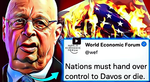 Klaus Schwab iloitsee "uuden maailmanjärjestyksen" saapumisesta WEF:n ottaessa valtiot haltuunsa