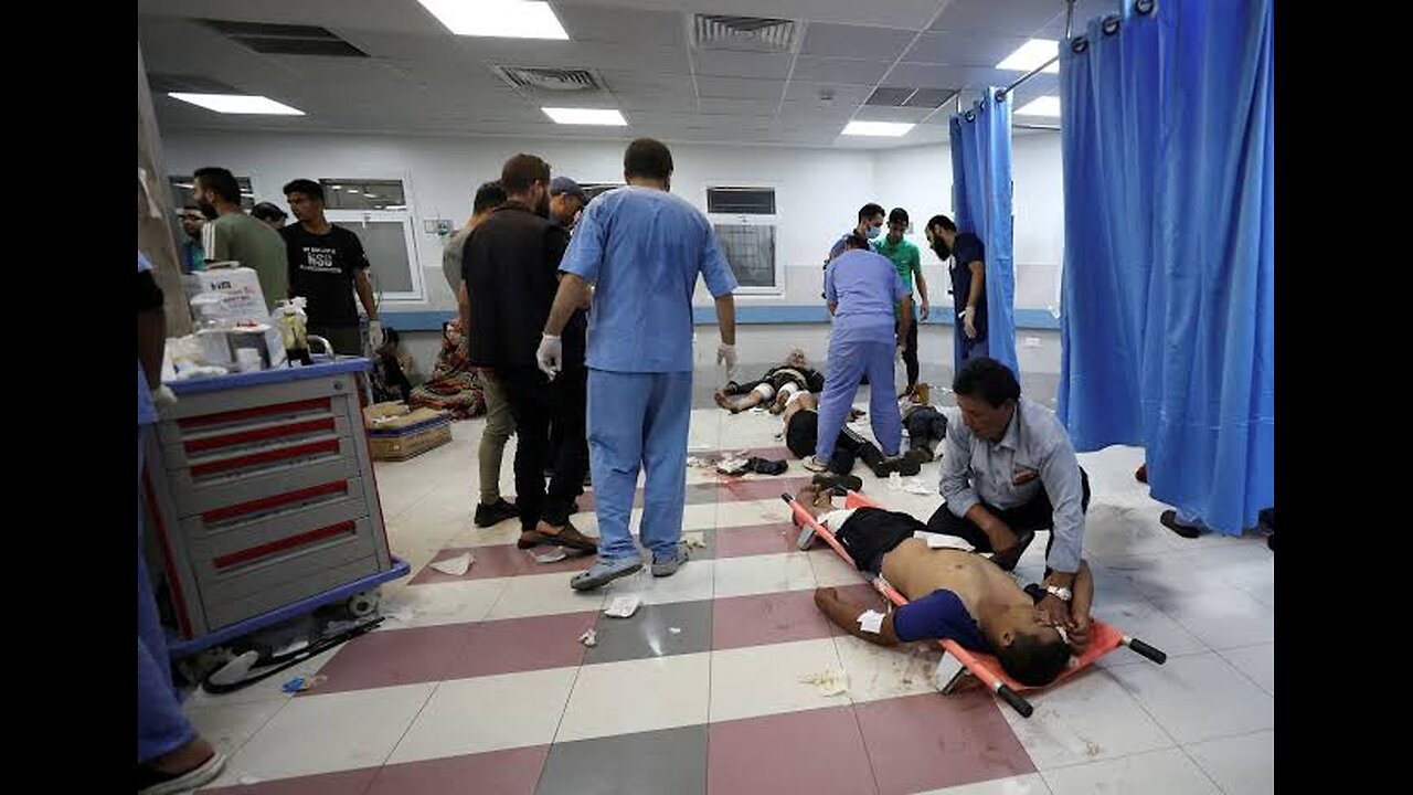 After hundreds killed in blast at Gaza hospital, Israeli and Palestinian officials assign blame