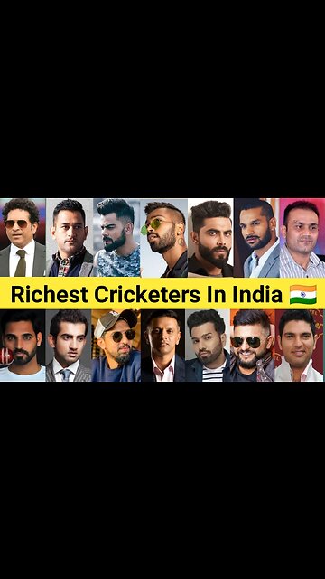 Top 25 Richest Cricketers in India 🇮🇳🤑💵