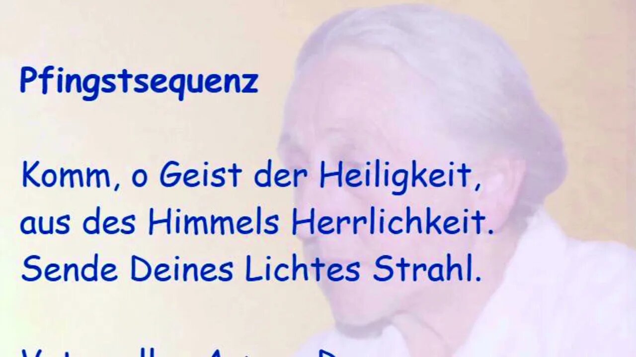 9. Tag Novene vor Pfingsten