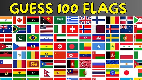 Guess 100 Countries Flags In 3 Seconds | Flag Quiz