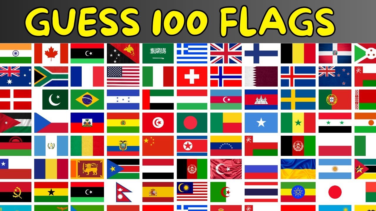 Guess 100 Countries Flags In 3 Seconds | Flag Quiz