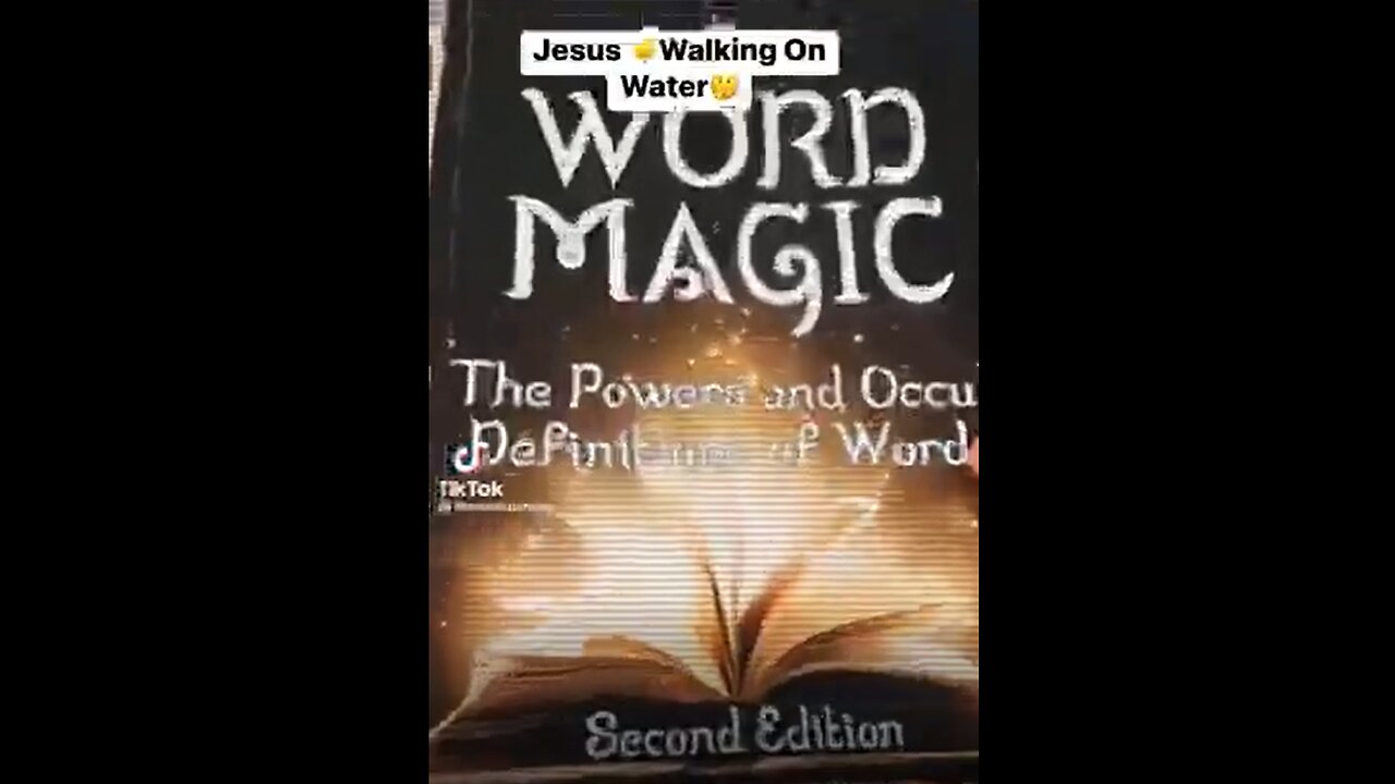 JESUS WALKING ON WATER - OCCULT MEANING O F JESUS WALKING ON THE WATER.