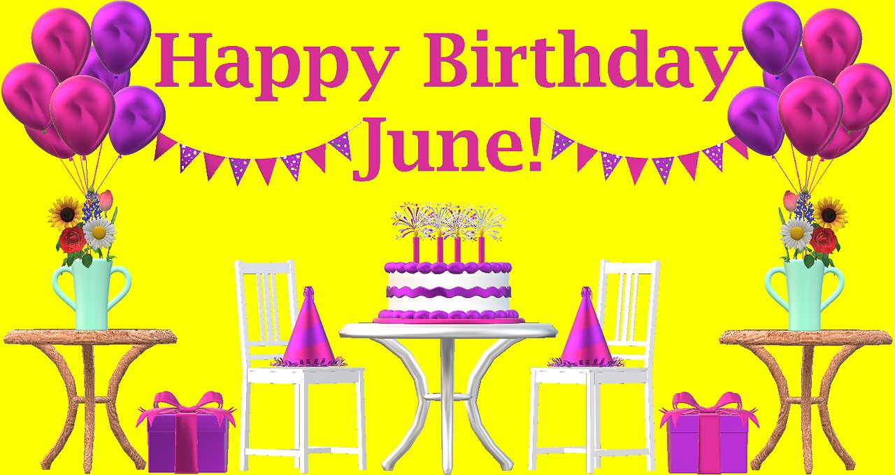 Happy Birthday 3D - Happy Birthday June - Happy Birthday To You - Happy Birthday Song