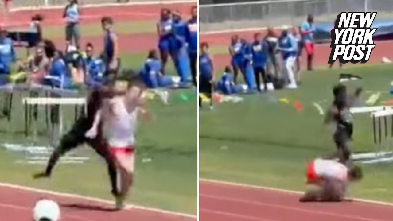 Crazy video shows runner get sucker-punched at Florida HS track meet