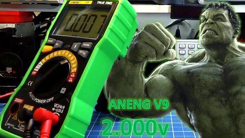 Até 2.000 volts!!!! Aneng V9 - O multímetro muito completo e barato mede altas tensões.