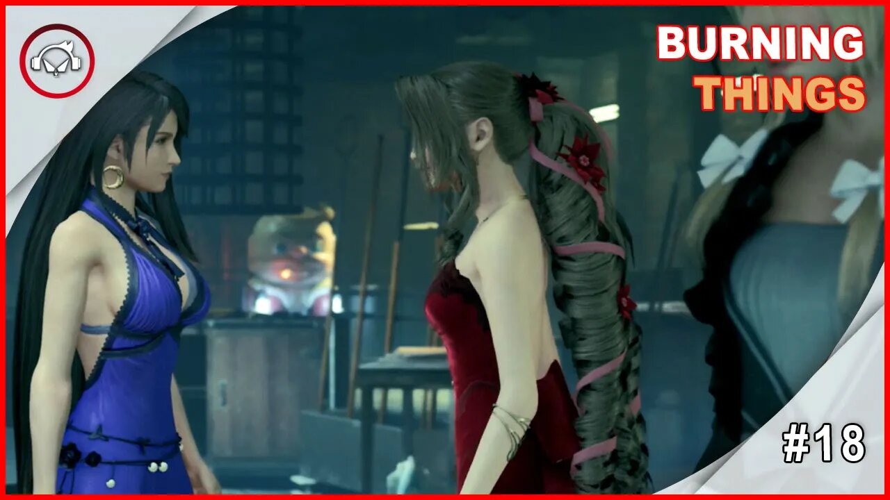 Final Fantasy VII Remake, Cap 9, Burning Things Gameplay #18 PT BR