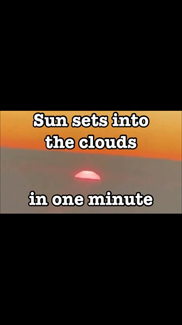 Sun sets into Clouds as seen from an Airplane