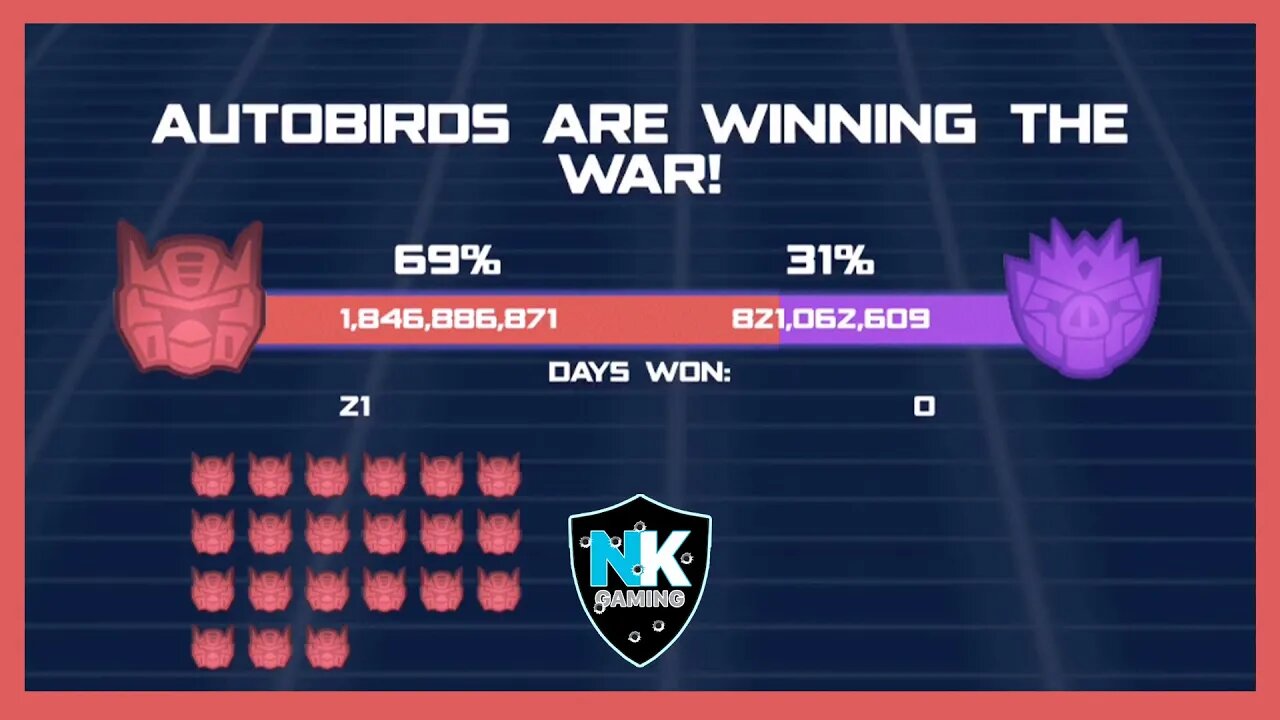 Angry Birds Transformers 2.0 - War Pass Day 21 Results + Slipstream & Major Ultra Magnus In Action