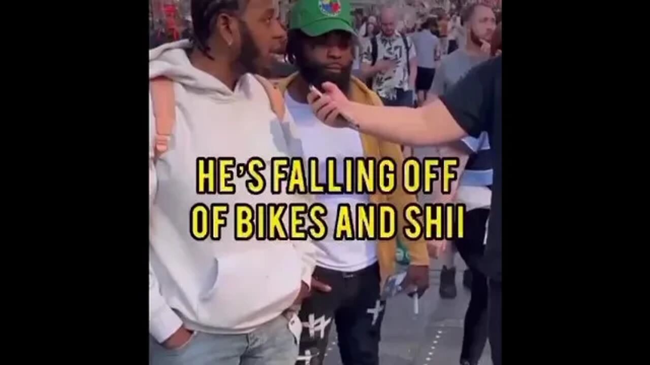 😂”He’s old, he’s fallin off of bikes and shit. It’s over man. Give it up.”