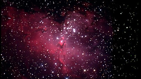 Eagle and Omega nebula With an 8" Dobsonian Under Harsh Conditions