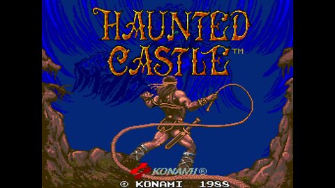 Haunted Castle (Castlevania) Arcade Game, Konami 1988, playthrough