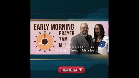 Early morning prayer with Pastor CarlShepard @ RestoreChurch.us WATCH AND SUBSCRIBE @ YOUTUBE