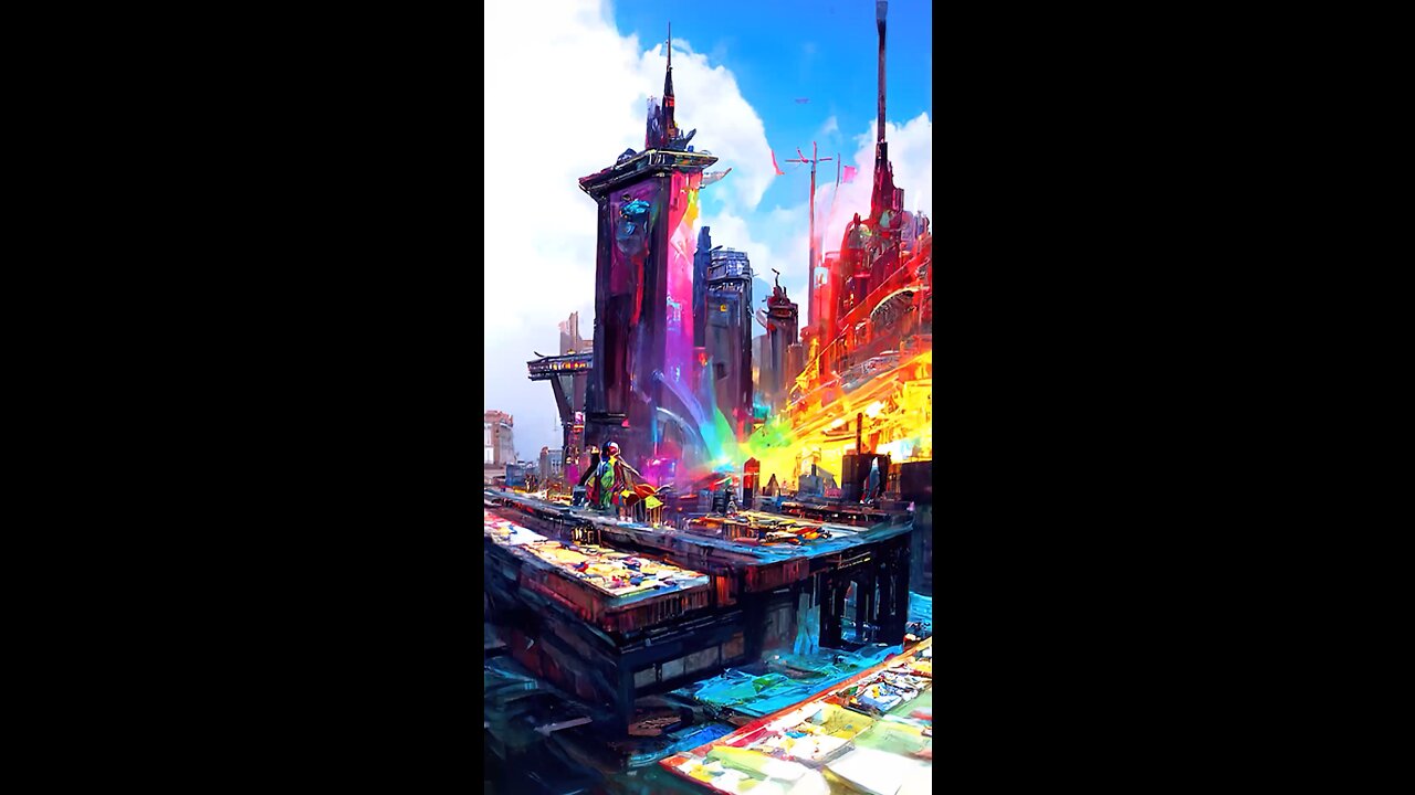 How about a city in the Metaverse? #Art #digitalart #metaverse #animation