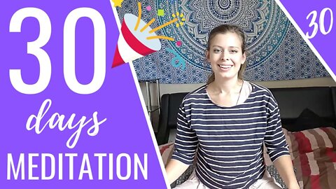 30 Min Meditation Timer | Day 30 | 30 Days Meditation Challenge (For Beginners)