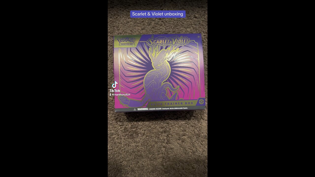 Scarlet and Violet Trainer Box Unboxing