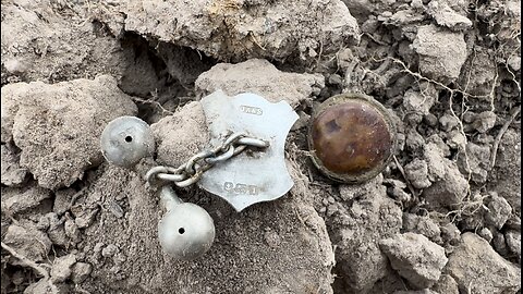 Edward VII 1910 Sterling Silver Cuff Link Metal Detecting