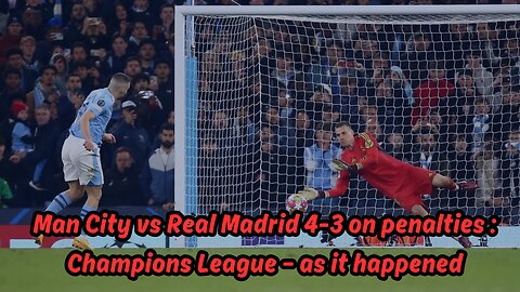 Manchester City vs Real Madrid highlights, Madrid qualifies for the semifinals #uefachampionsleague