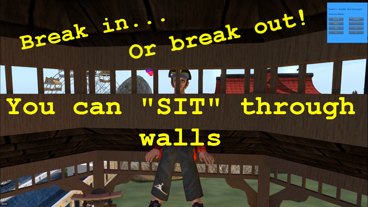 How to SIT through walls - Second Life Exploit