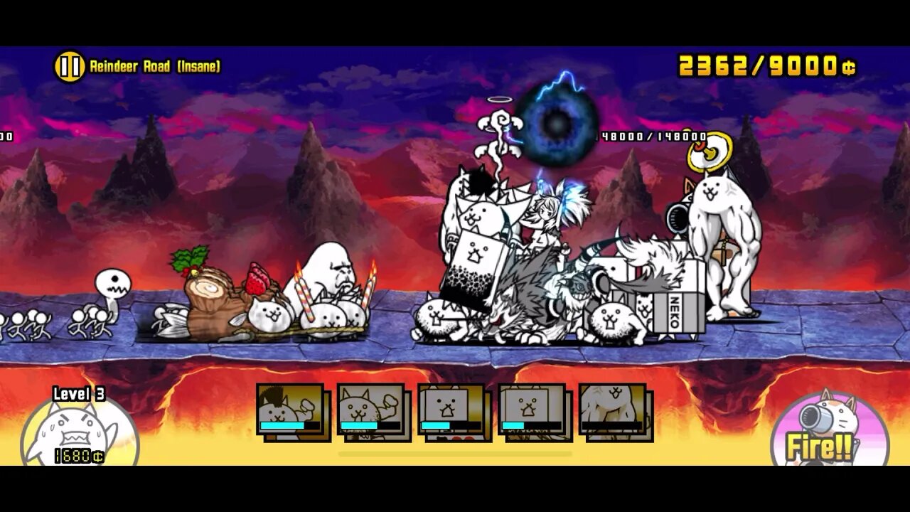 The Battle Cats - Reindeer Fish Awakens - Reindeer Road (Insane)