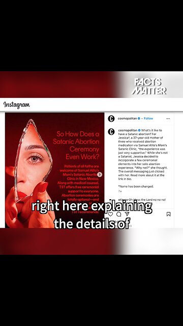 Cosmopolitan: "Satanic Abortion Ceremony"