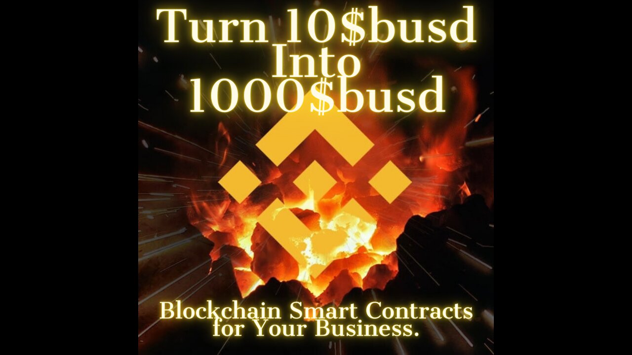 Best opportunity to Turn 10$ into 1000$ best smart cotracts based on blockchain.