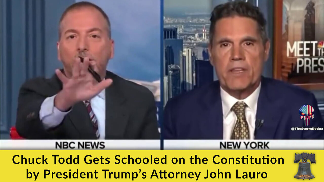 Chuck Todd Gets Schooled on the Constitution by President Trump’s Attorney John Lauro