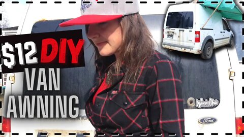 DIY Van Awning | Build an awning from recycled materials!!