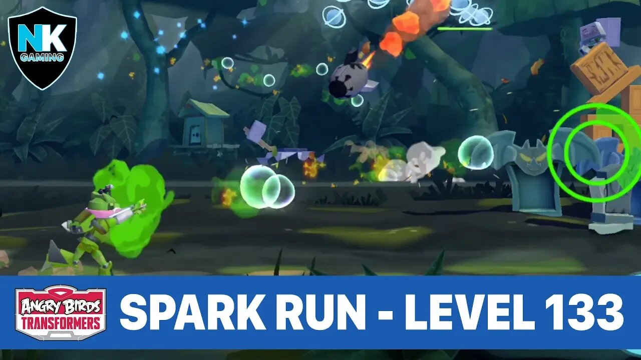 Angry Birds Transformers - Spark Run Series - Level 133 - Featuring Greenlight