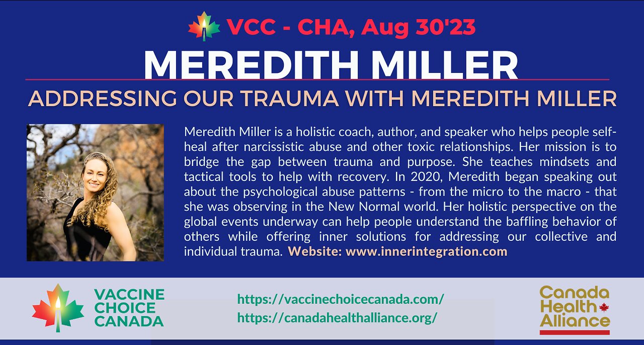 ADDRESSING OUR COVID TRAUMA - MEREDITH MILLER