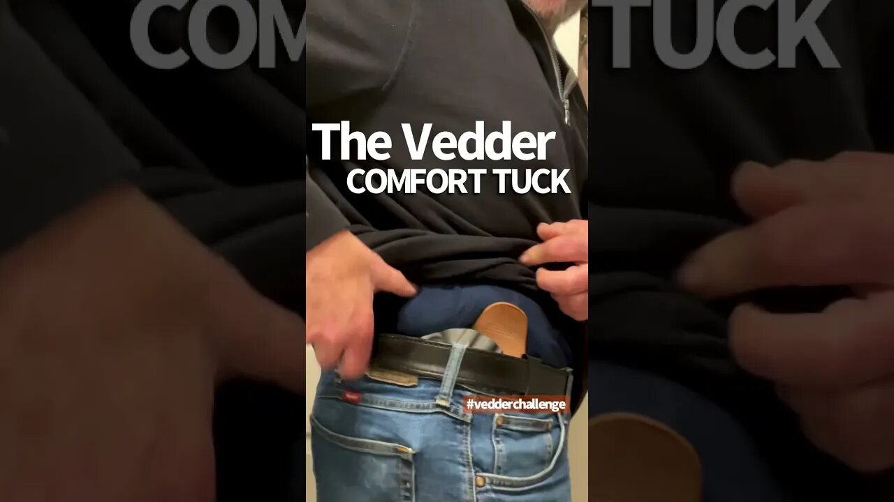 Part 5: Vedder Challenge | How to Adjust Your Vedder Comfort Tuck Ride 2of 2 #shorts #concealedcarry