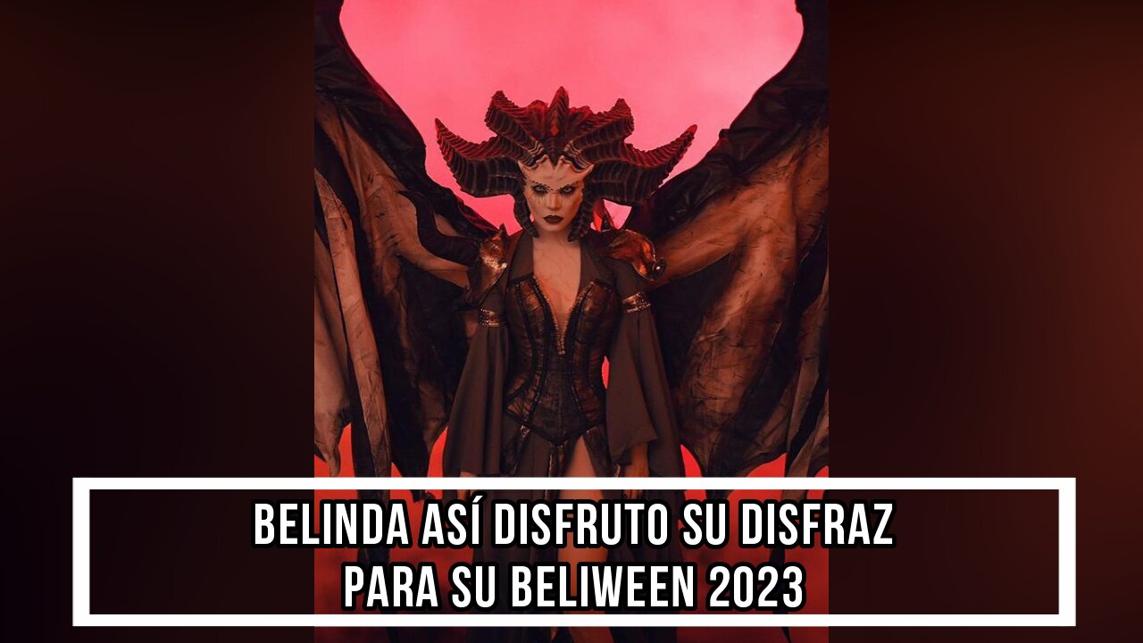 EL TERRORÍFICO DISFRAZ DE BELI INSPIRANDO EN EL DIABLO