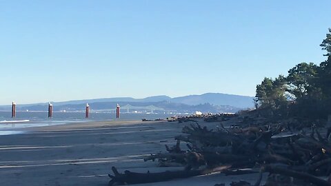 Over looking the mouth of the Columbia River and Astoria