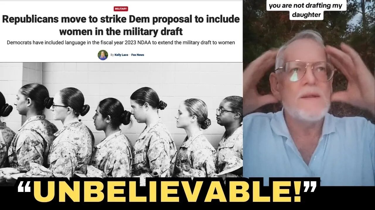 The Best Rant You'll Watch Today!! Father Goes Off On The Whole Government For Women Draft Proposal