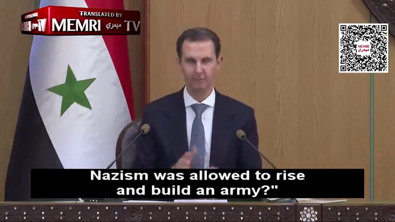 Assad on the holocaust myth and who funded Hitler