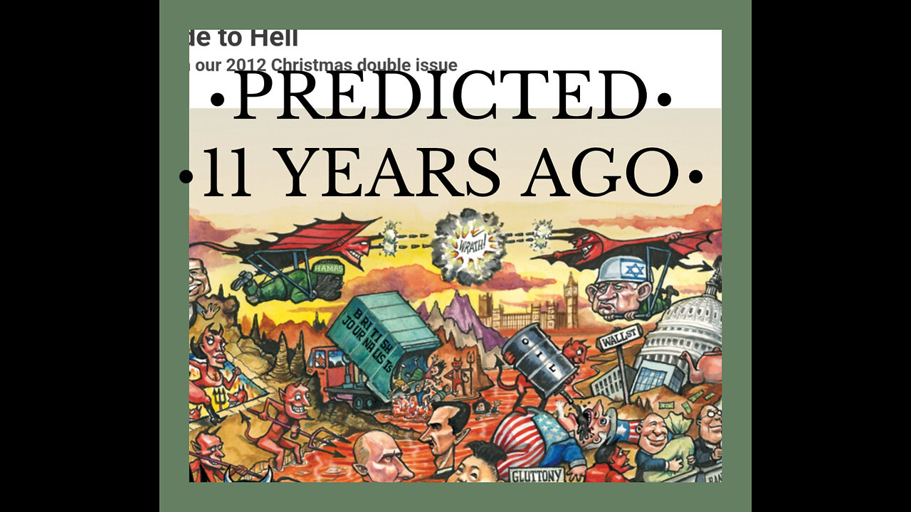 Economist Cover 2012 - ISRAEL VS HAMAS PREDICTED 11 YEARS AGO