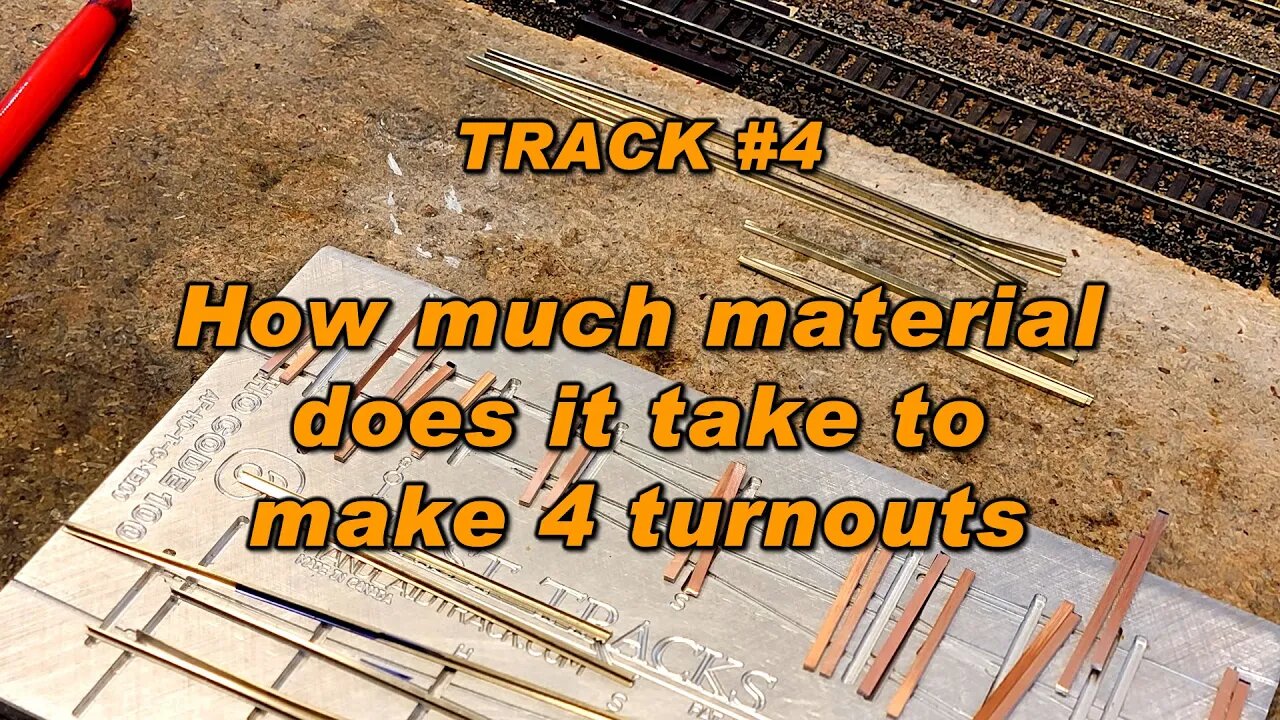 Track #4 How much material to make 4 switches?