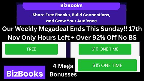 BizBooks Our Weekly Megadeal Ends This Sunday!!