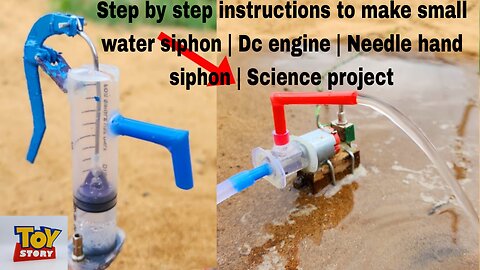 Step by step instructions to make small water siphon | Dc engine