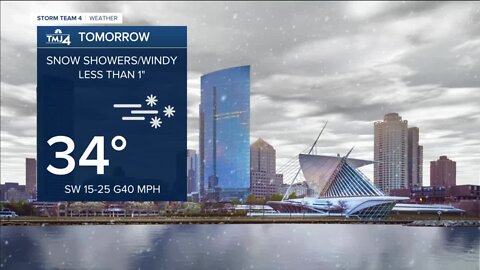 Next round of snow showers arrives Friday morning, cold front to follow