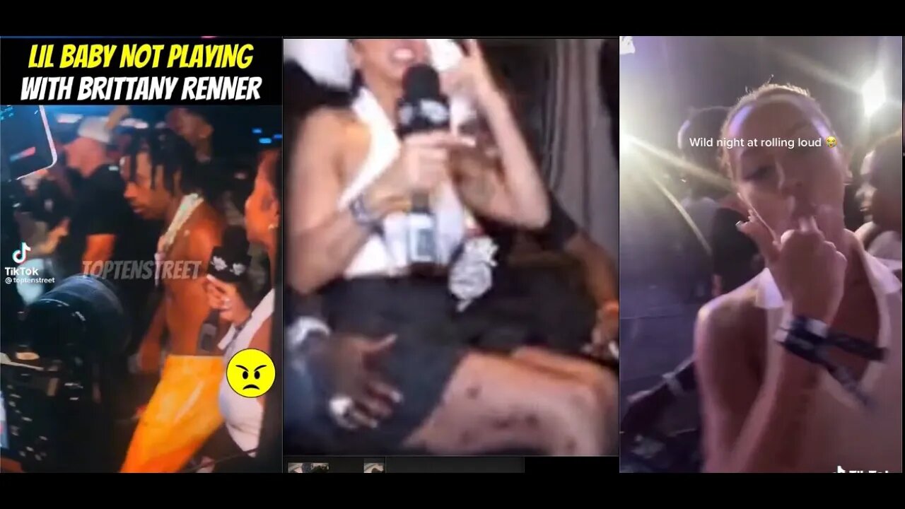 Kodak Black grabs Brittany Renner a** asks for top | Lil Baby curves Brittany Renner | Fan is Suing