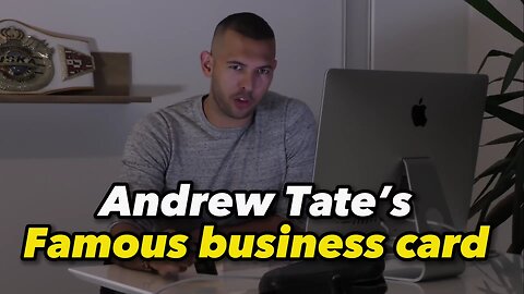 Andrew Tate’s business card (The best business card you’ll ever need)