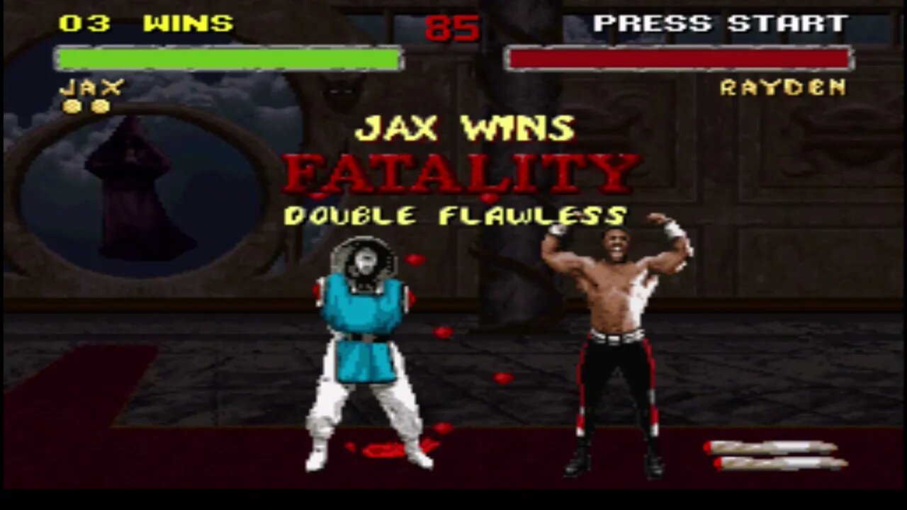 [Replay] Mortal Kombat II (SNES) - Jax - Very Hard - No Continues