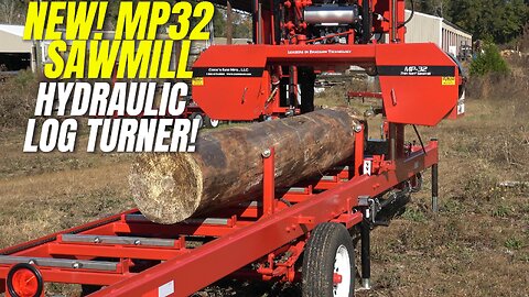 New! MP32 Sawmill Fully Hydraulic Log Turner Option