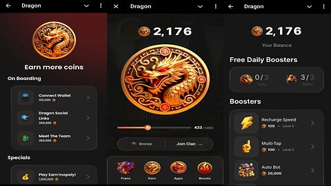 Dragon | Tap & Earn Free $DRGN Tokens | New Telegram Airdrop Mining Bot
